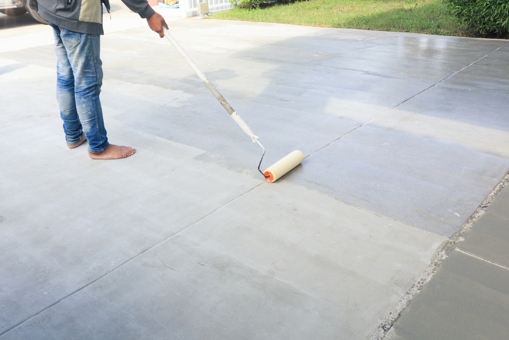 finition d'une dalle de béton à Caudry